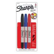 Marcador doble punta Sharpie blister 3 colores básicos