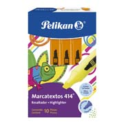 Resaltador de texto Pelikan 414 naranja caja con 10 piezas