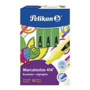 Resaltador de texto Pelikan 414 verde caja con 10 piezas