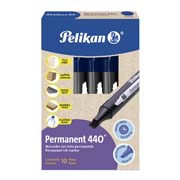 Marcador permanetne Pelikan 440 redondo azul caja con 10 piezas