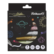 MARKATODO PELIKAN METÁLICO ESTUCHE CO COLORES METÁLICOS