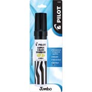Marcador permanente Jumbo Pilot punta cincel hasta 12.5 mm, negro, blister 1 pza