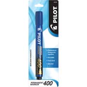 Marcador permanente 400 Pilot punta cincel, color azul, blister
