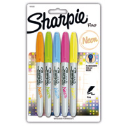 Marcador permanente Sharpie neón blís cn 5 colores surtidos