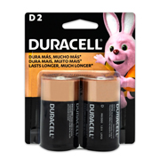 Pila alcalina Duracell D blíster con 2 pzas