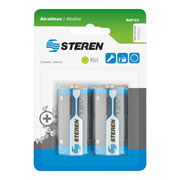 Pila alcalina C STEREN blister 2 pzas .