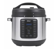 Multiolla express Oster de 7.5l color plateado/negro