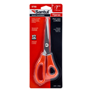 Tijeras santul de 7 pulgadas color rojo .