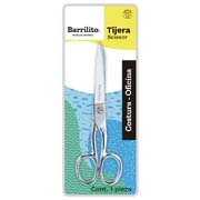 Tijera oficina/costura Barrilito 17.7 cmuso escolar, oficina y manualidades