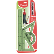 Juego de geometría irrompible Maped ico y flexible con 6 piezas