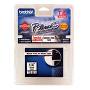 Cinta brother color negro sobre blanco TZE211