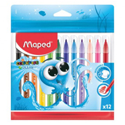 Plumones de colores Maped con 12 piezas colorpeps ocean