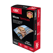 Mica térmica GBC 12x19.5cm espesor de 10milésimas forma rígida