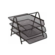 Bandeja triple de malla metalica mae color negro