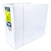 Carpeta panorámica con cristal Kinera carta de 5' herraje 'D' color blanco