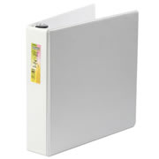 Carpeta panorámica con cristal Kinera carta de 2' herraje 'O' color blanco