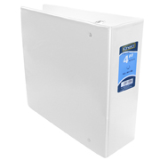 Carpeta panorámica con cristal Kinera carta de 4' herraje 'D' color blanco