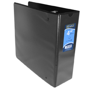 Carpeta panorámica con cristal Kinera carta de 4' herraje 'D' color negro