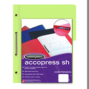 Carpeta pressboard Accopress sh ACCO oficio color verde claro con broche de 8 cm