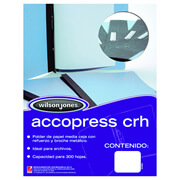 Carpeta pressboard Accopress ACCO carta color azul claro con broche de 8 cm