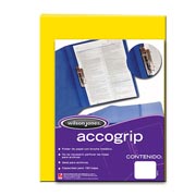 Folder accogrip oficio ACCO color amarillo con palanca