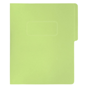 Carpeta pressboard con broche Fortec carta color verde claro, paquete c/10 pzas