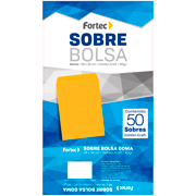 Sobre kraft engomado Fortec extraoficio caja con 50 piezas