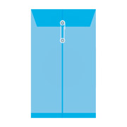 Sobre vertical polipropileno Fortec c/rondana, oficio, azul, paquete con 12 pzas