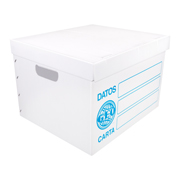 Caja de archivo plástica GEO carta colorblanco