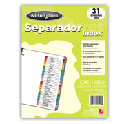 Separador c/numeración 31 divisiones ACCO tamaño carta