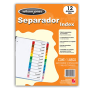 Separador c/numeración 12 divisiones ACCO tamaño carta