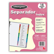 Separador c/numeración 15 divisiones ACCO tamaño carta