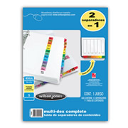 Separador multidex mensual ACCO tamaño carta