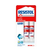 Lápiz adhesivo Resistol en barra de 10 grs blister 2 piezas