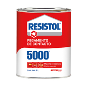 Pegamento de contacto Resistol 5000 amarillo lata de 1 litro