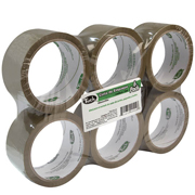 Cinta 179 de empaque TUK 48mm x 50m, color canela, con 6 piezas