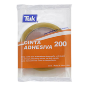 Cinta adhesiva 200 TUK 18mm x 65m , transparente, 1 pza