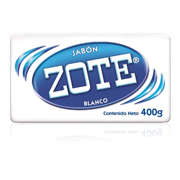 Jabon en barra blanco biodegradable Zotede 400 gr.