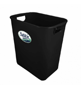 Cesto jumbo con aza Sablon color negro .