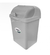 Cesto mediano de cortina Sablon color gris