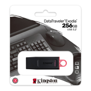 Memoria USB, 256GB, 3.2 Gen 1, Negro/Rosa.