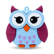 MEMORIA USB 32GB BUHO AZUL/MORADO .