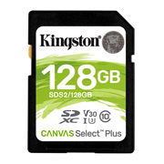 Tarjeta Sd Kingston Canvas Select Plus 128GB.