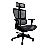 Silla directiva ERGO MONTE  respaldo y asiento en en malla con cabecera