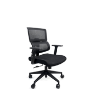 Silla ejecutiva ERGO PARMA respaldo en malla y asiento en tela