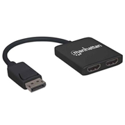 Video splitter Manhattan 1 dp in:2 HDMI out uHD