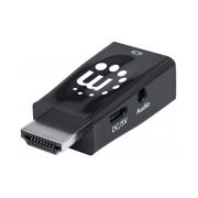Micro convertidor Manhattan HDMI-VGA y audio