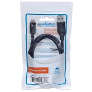 Cable Manhattan USB tipo c a-c m-m v3.1 1m