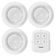 Juego de 3 mini lámparas led con controlremoto STEREN 1 pza