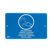 Señal para lavado de manos .